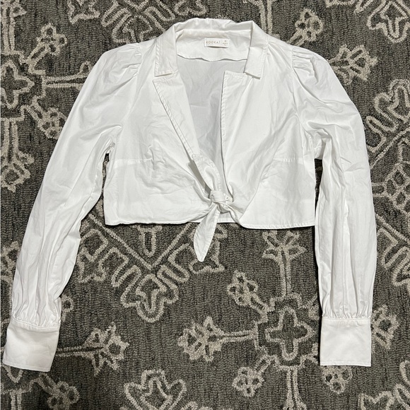 Kookai White Monaco Knot Shirt - Picture 3 of 7